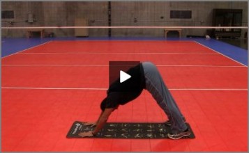 Eric Fonoimoana Volleyball Stretching – Downward Dog