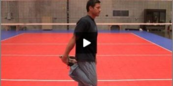 Eric Fonoimoana Volleyball Stretching – Quad Stretch