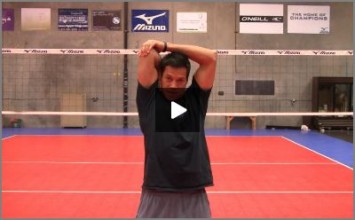 Eric Fonoimoana Volleyball Stretching – Upper Arm Stretch