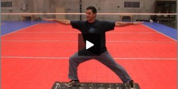 Eric Fonoimoana Volleyball Stretching – Warrior Pose