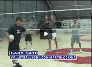 Gary Sato Volleyball Blocking