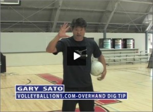 Gary Sato Volleyball Overhand Dig