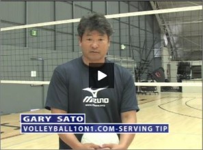 Gary Sato Volleyball Serving