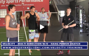 Hang Power Snatch Exercise and Ankle Mobility- Strength and Power Portion of Velocity Workout 3
