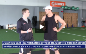 Importance of the Big Toe for Jumping in Beach Volleyball