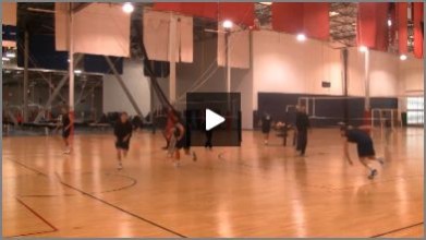 In Practice Warm Up Before Serious Competition