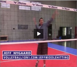 Jeff Nygaard Volleyball Middle Hitting