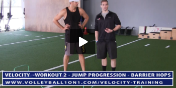 Jump Progression – Barrier Hops Exercise and Jump Technique  Breakdown – Video 1 – Velocity Workout 2