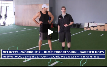 Jump Progression – Barrier Hops Exercise and Jump Technique  Breakdown – Video 1 – Velocity Workout 2