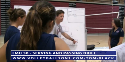 LMU 50 – Passing and Serving Volleyball Drill with Tom Black