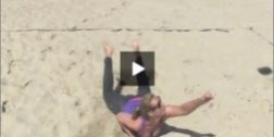 Lauren Fendrick Beach Volleyball One Arm Drill