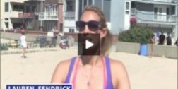 Lauren Fendrick Beach Volleyball Playing In The Wind