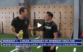 Linear Workout – Summary of Volleyball Workout Thus Far