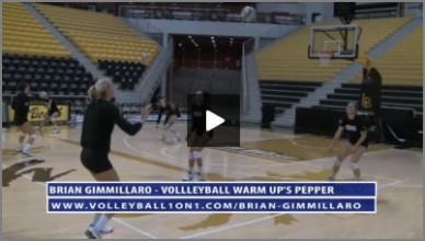 Long Beach State Womens Volleyball Warm Up Drill, Pepper