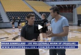 Long Beach State Womens Volleyball Warm Up Drill with Brian Gimmillaro