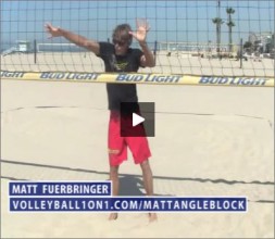 Matt Fuerbringer Beach Volleyball Blocking Angle