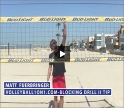 Matt Fuerbringer Beach Volleyball Blocking Drill II