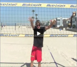 Matt Fuerbringer Beach Volleyball Blocking Line
