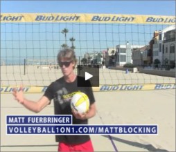 Matt Fuerbringer Beach Volleyball Blocking