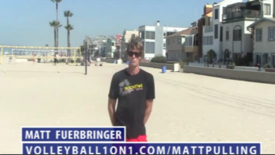 Matt Fuerbringer Beach Volleyball Pulling