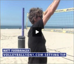 Matt Fuerbringer Beach Volleyball Setting