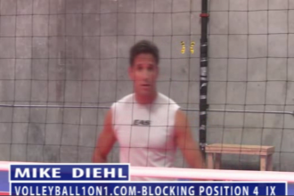 Mike Diehl Volleyball Blocking Position Four Part IX