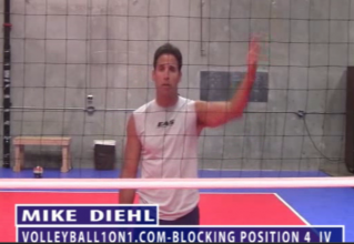 Mike Diehl Volleyball Blocking Position Four Part VII