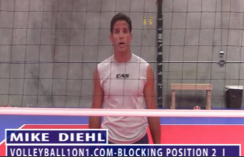 Mike Diehl Volleyball Blocking Position Two Part I