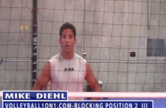 Mike Diehl Volleyball Blocking Position Two Part III