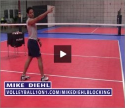 Mike Diehl Volleyball Blocking