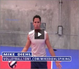 Mike Diehl Volleyball Left Side Spiking