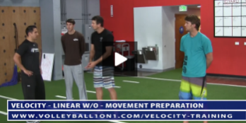 Movement Preparation – Velocity Volleyball Workout 1 – Linear