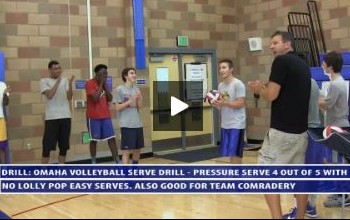 Omaha Pressure Serving Volleyball Drill – Uni High – Day 2