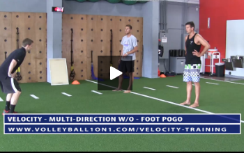 Pogo Volleyball Exercise Drills - Velocity Workout 3 - Multi-Directional