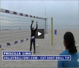 Priscilla Lima Beach Volleyball Cut Shot Drill