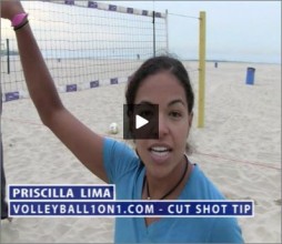 Priscilla Lima Beach Volleyball Cut Shot