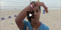 Priscilla Lima Beach Volleyball Line Shot Drill