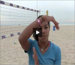 Priscilla Lima Beach Volleyball Line Shot Drill
