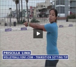 Priscilla Lima Beach Volleyball Transition Setting