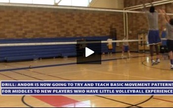 Progressions on the 2 Drills – Serving and Passing Drill and Teaching Middles Movement Patterns Drill