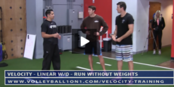 Run Without Weights Exercise – Velocity Volleyball Workout 1 – Linear