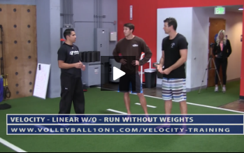 Run Without Weights Exercise – Velocity Volleyball Workout 1 – Linear