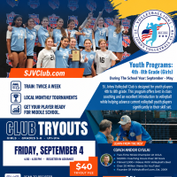 SJVC - Club Tryouts September 4th - 4:30 to 6:30 PM