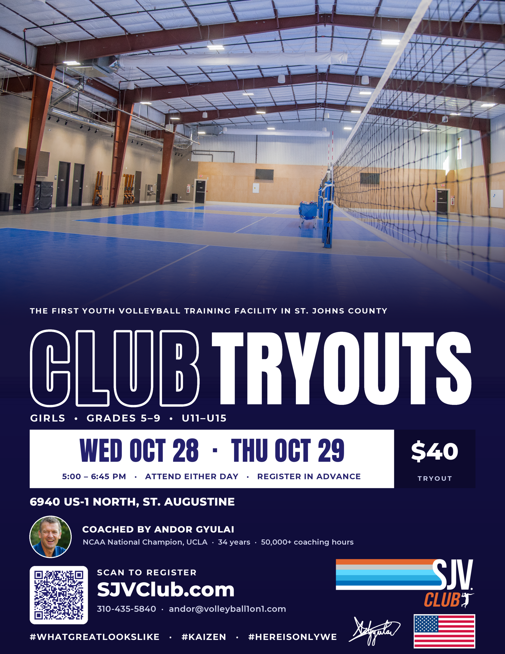 SJVC - Club Tryouts October 29th - 5:00 to 6:45 PM - 5th to 9th Grade