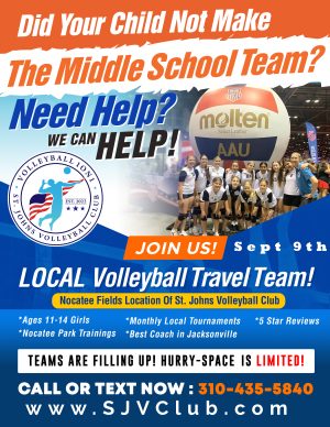 SJVC - 2025 / 2026 School Calendar Year - Travel Teams Tryouts - Sept 18th, 2025 Tryout Date