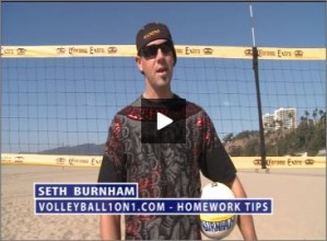 Seth Burnham Beach Volleyball Homework