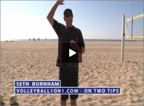 Seth Burnham Beach Volleyball On Two