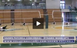Shawn Patchells Dynamic Warm Ups for Volleyball with Concordia Mens Team