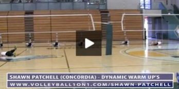 Shawn Patchells Dynamic Warm Ups for Volleyball with Concordia Mens Team