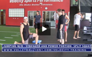 Split Squat and Pull Up - Strength and Power Portion Workout - Velocity Workout 2 - Jump & Landing Day